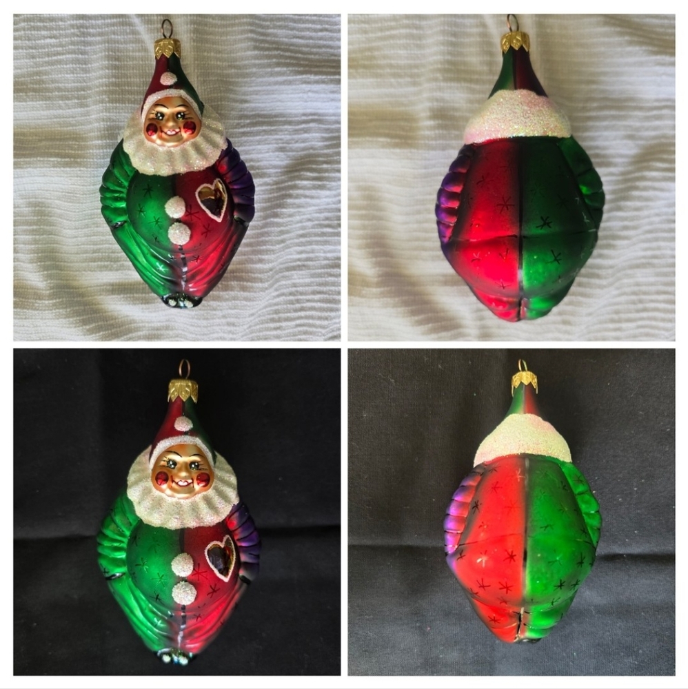 Radko - A Caring Clown hand blown glass ornament Vintage 1997 - Picture 2 of 7